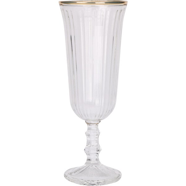 ΠΟΤΗΡΙ ΓΥΑΛΙΝΟ ΣΑΜΠΑΝΙΑΣ 6X15,7CM 120ML ΜΕ ΧΡΥΣΗ ΡΙΓΑ