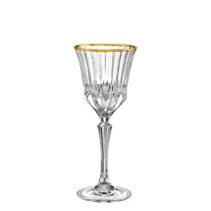 ΠΟΤΗΡΙ ΓΥΑΛΙΝΟ ΚΡΑΣΙΟΥ ADAGIO 220ML 20CM ΡΙΓΑ (ΧΡΥΣΟ)