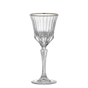 ΠΟΤΗΡΙ ΓΥΑΛΙΝΟ ΚΡΑΣΙΟΥ ADAGIO 220ML 20CM ΡΙΓΑ (ΑΣΗΜΙ)